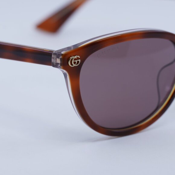 ?️ New Gucci GG1818SK 004 Sunglasses - Havana Frame, Violet Lenses main image 4
